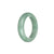 Genuine Untreated Green Burmese Jade Bangle - 58mm Oval