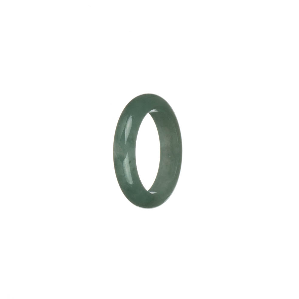 Certified Green Burmese Jade Ring- US 8