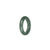 Certified Green Burmese Jade Ring  - US 8