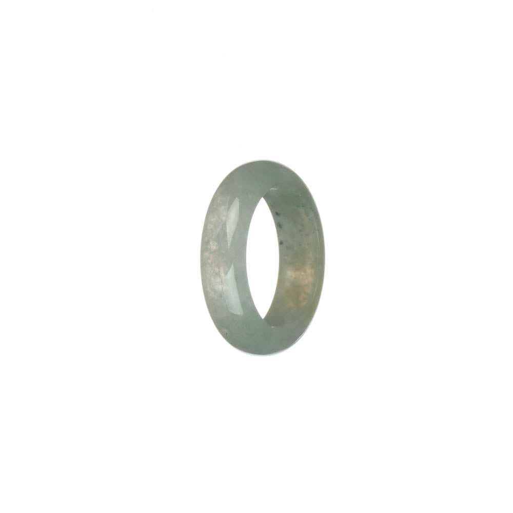 Real Pale Green Burma Jade Ring- US 8.25