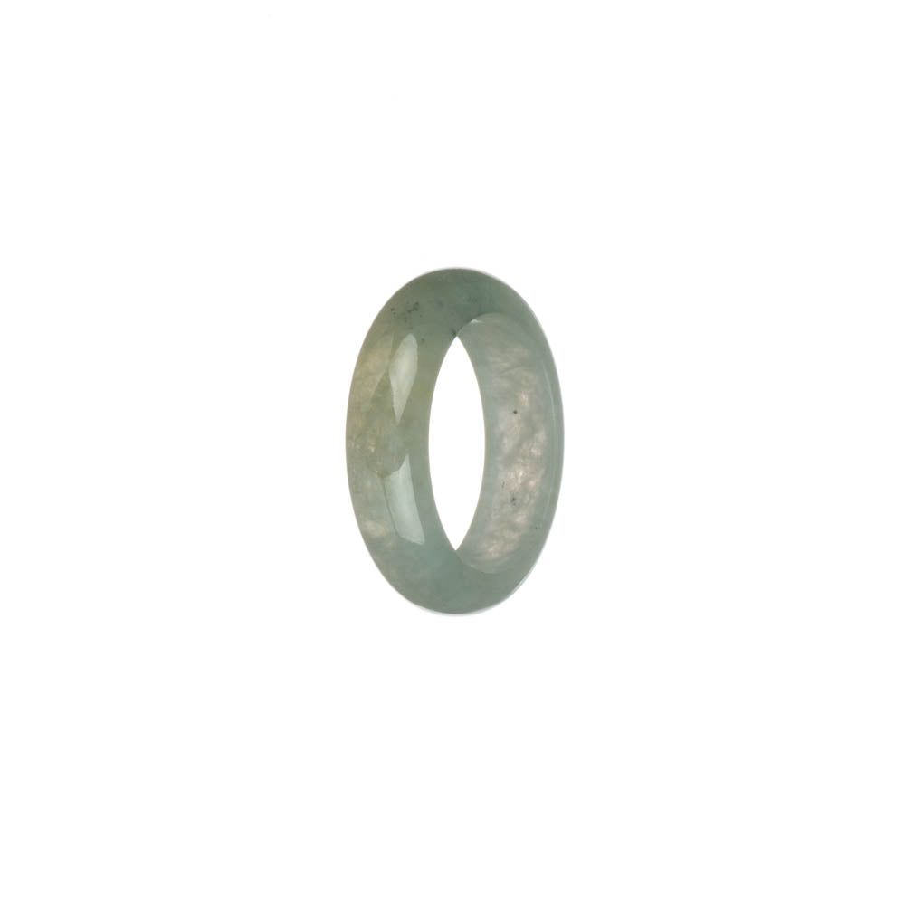 Real Pale Green Burma Jade Ring- US 8.25