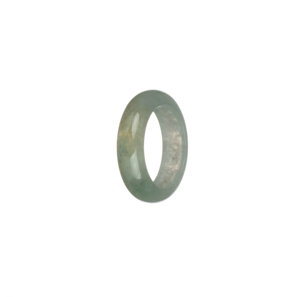 Real Pale Green Burma Jade Ring- US 8.25