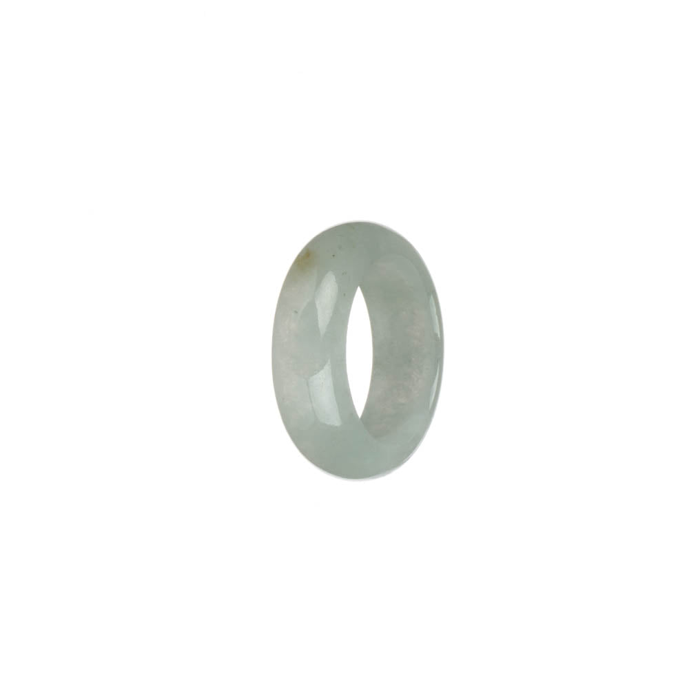 Authentic White Burma Jade Ring- US 7