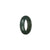 Genuine Dark Green Jadeite Jade Ring - US 7.25