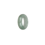 Genuine White and Pale Green Burma Jade Band - US 6