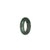 Genuine Green Burma Jade Ring - US 5.75