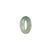 Genuine Light Green and White Jade Ring - US 5.75