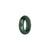 Genuine Green with Apple Green Pattern Burmese Jade Ring  - US 7.5
