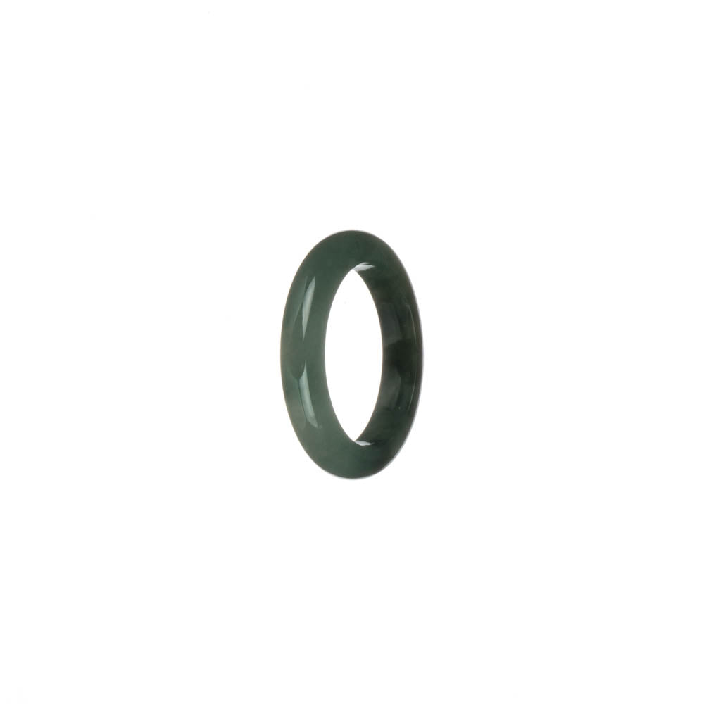 Genuine Dark Green Jadeite Jade Band - US 6.5