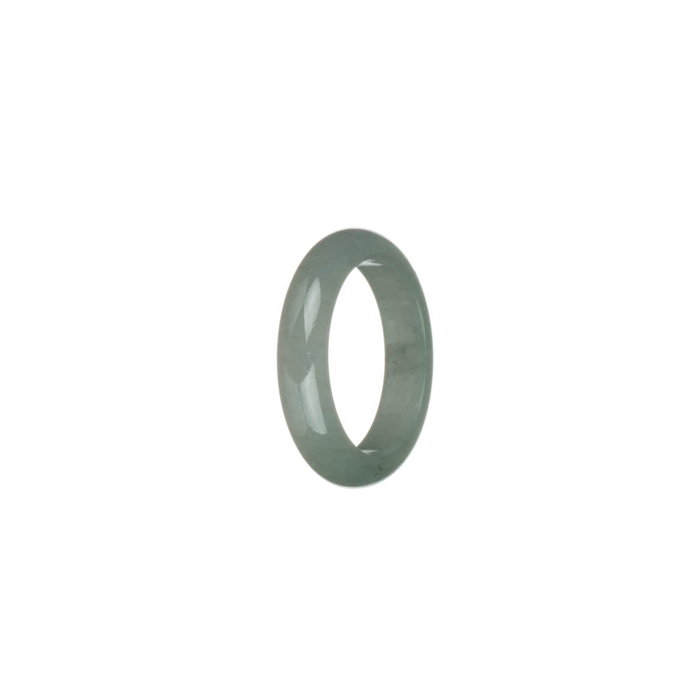 Genuine Light Green Burma Jade Ring - US 8