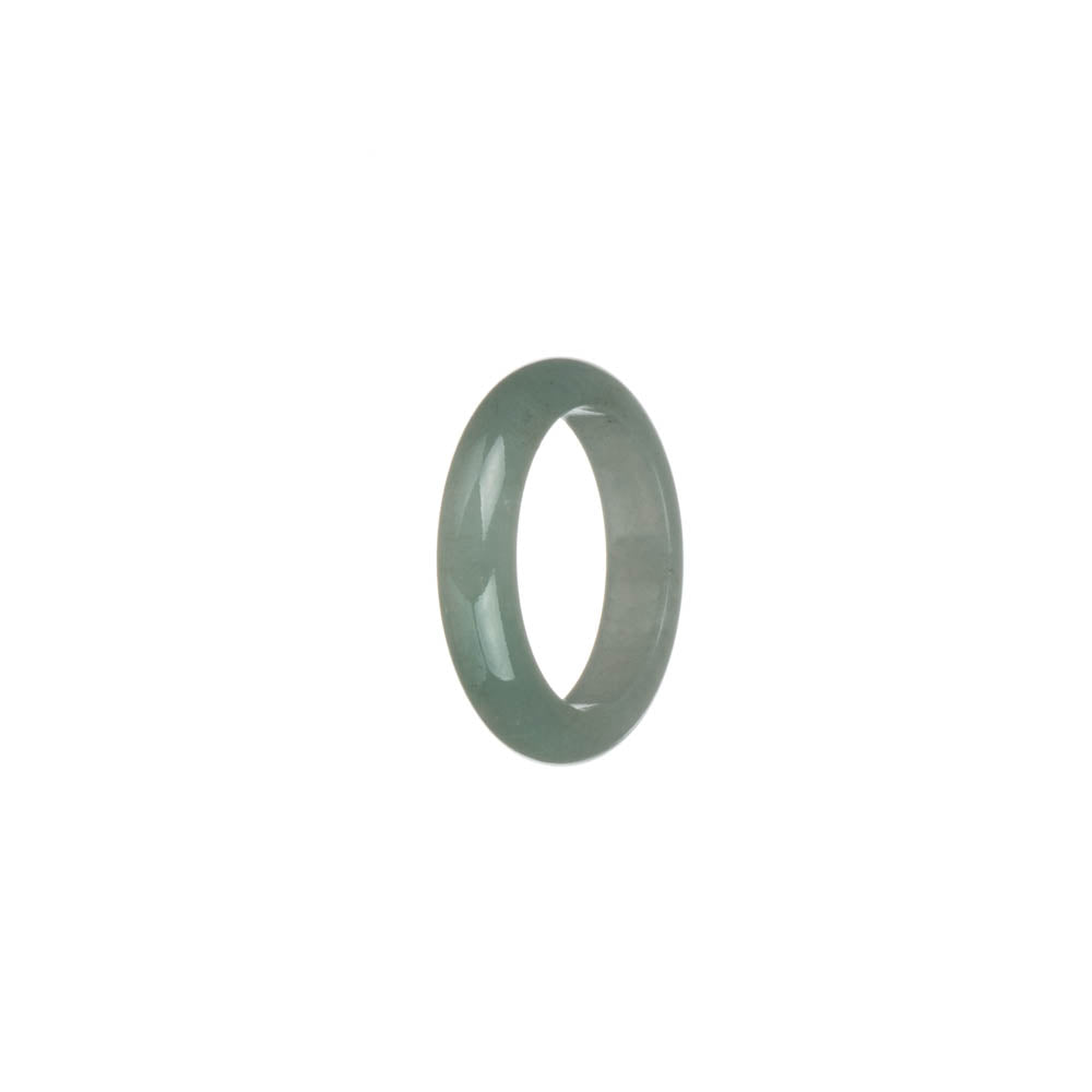 Genuine Light Green Burma Jade Ring - US 8