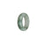 Certified Green and White Burmese Jade Band - US 9.25