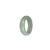 Certified Light Green and White Jadeite Jade Band - US 9.75