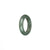 Genuine Pale Green with Green Patterns Burma Jade Band - US 9.5