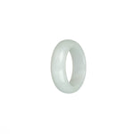 Real White Jadeite Jade Band - US 9.5