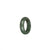 Authentic Green with Brown Patch Jade Band - US 6