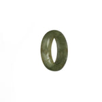 Authentic Olive Green Jadeite Jade Band - US 10
