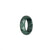 Certified Grey with Deep Green Patterns Jadeite Jade Ring  - US 8