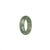 Certified Pale Green with Green Patterns Jade Ring  - US 8