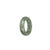 Certified Pale Green with Green Patterns Jade Ring  - US 8