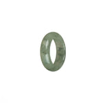 Certified Pale Green with Green Patterns Jade Ring- US 8