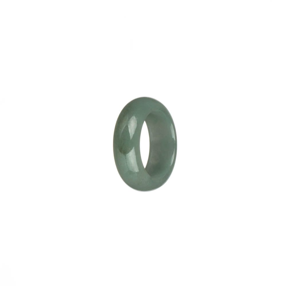 Real Pale Green Jadeite Jade Band - US 4.5