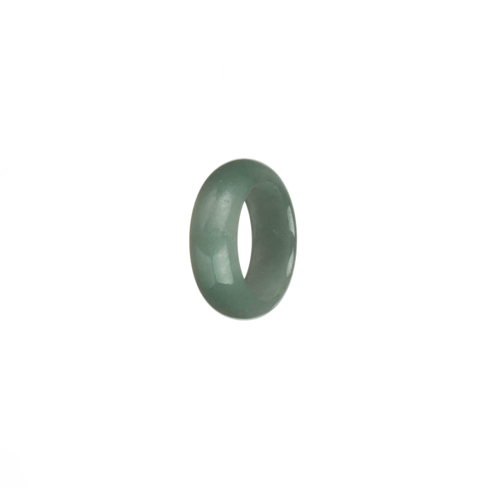 Real Pale Green Jadeite Jade Band - US 4.5