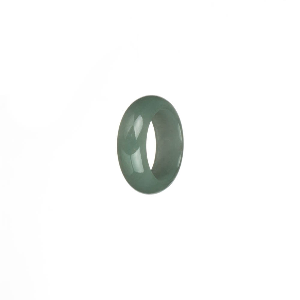 Real Pale Green Jadeite Jade Band - US 4.5