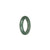 Authentic Green Burmese Jade Ring - US 8