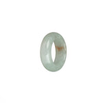 Genuine White with Red Patterns Jade Ring- US 7