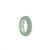 Authentic Pale Green Jadeite Jade Band - US 9.5