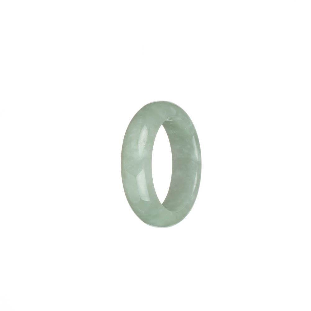 Authentic Pale Green Jadeite Jade Band - US 9.5