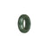 Real Green Burmese Jade Ring  - US 9.25