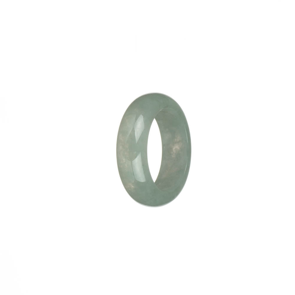 Certified Pale Green Burma Jade Band - US 8