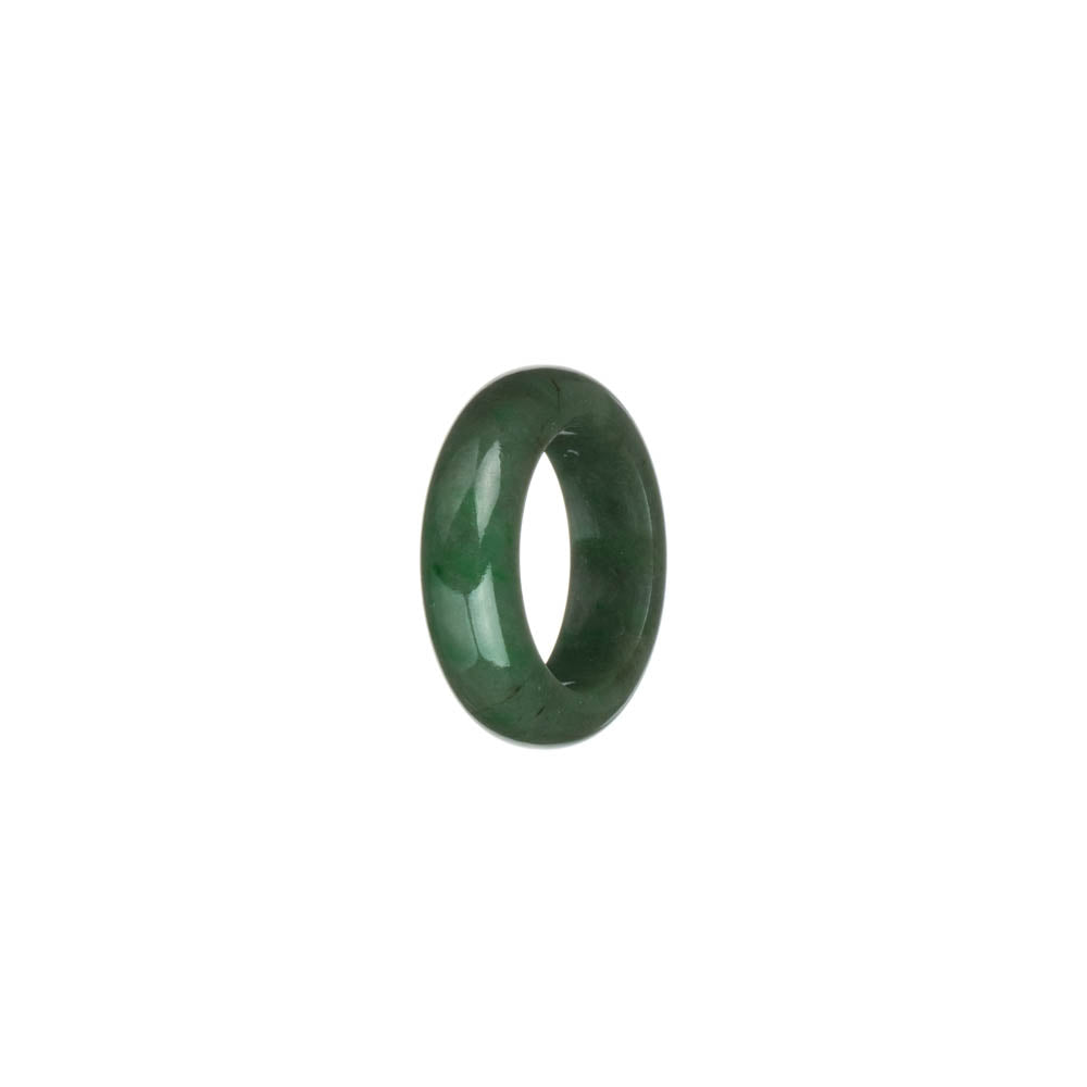 Genuine Green with Apple Green Jadeite Jade Band - US 5.5