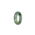 Certified Green with Dark Green Patterns Burma Jade Ring - US 8.5