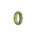Real Olive Green Burmese Jade Band - US 9.5