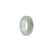 Authentic White with Dark Green Patterns Jade Ring - US 9.75