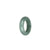 Genuine Green Burma Jade Ring - US 7