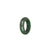 Genuine Green with Apple Green Burmese Jade Ring - US 5.5