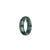 Certified Green with Dark Green Patterns Burma Jade Ring - US 8.5