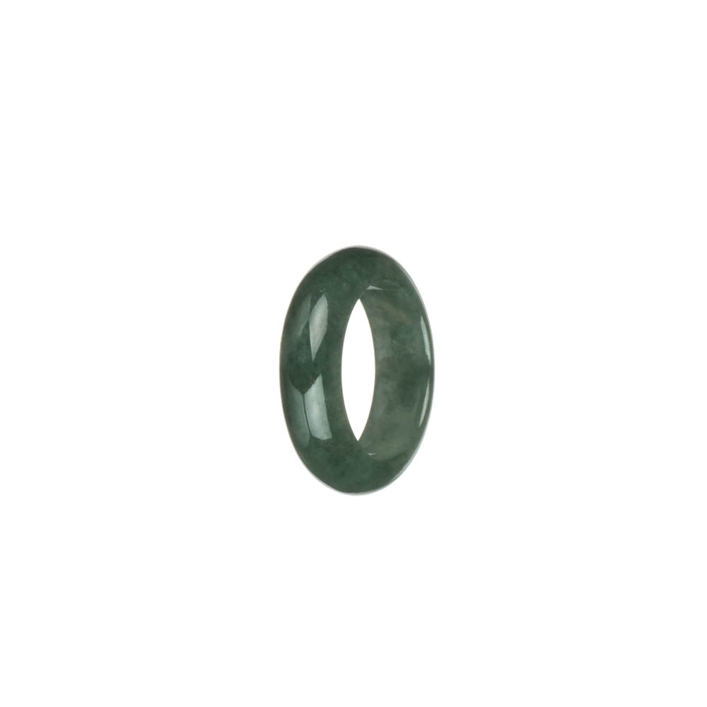 Genuine Green Jadeite Jade Band - US 5.75