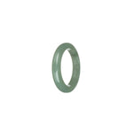 Authentic Light Green Jadeite Jade Band - US 8.75