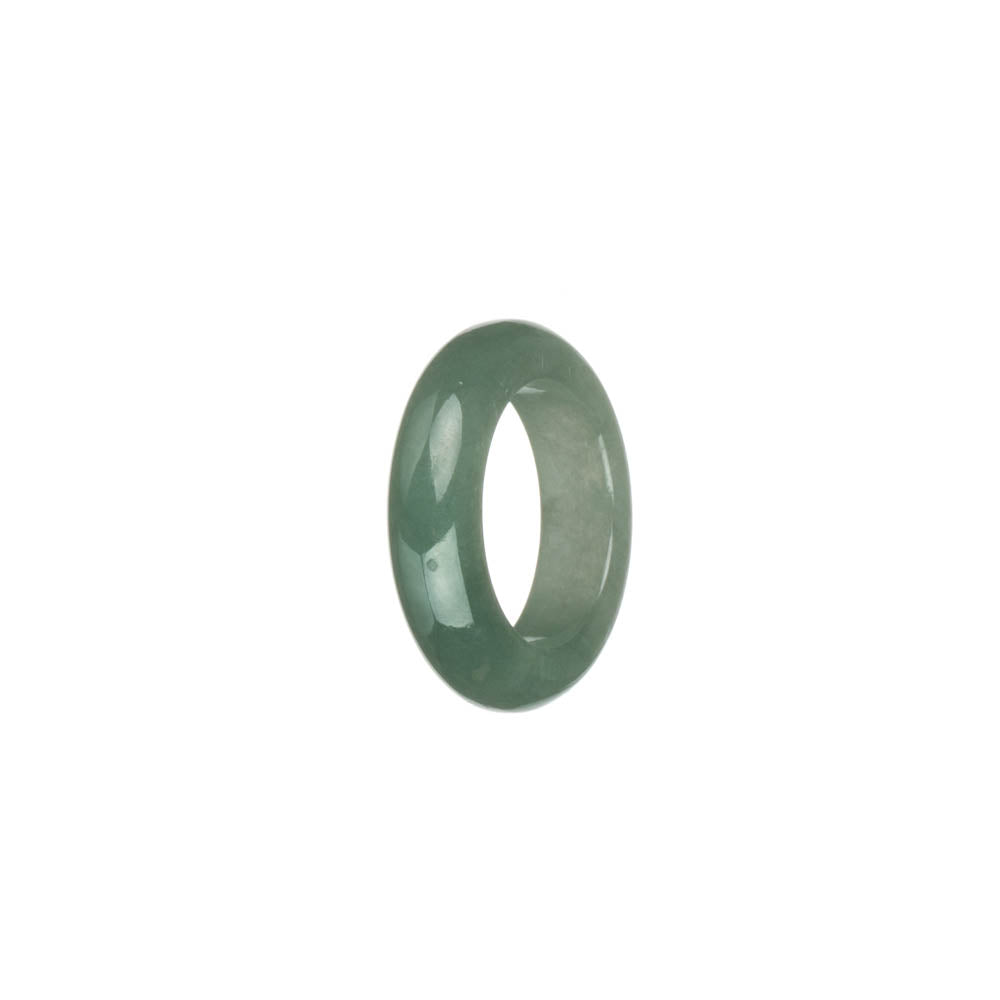 Genuine Light Green Burmese Jade Band - US 7