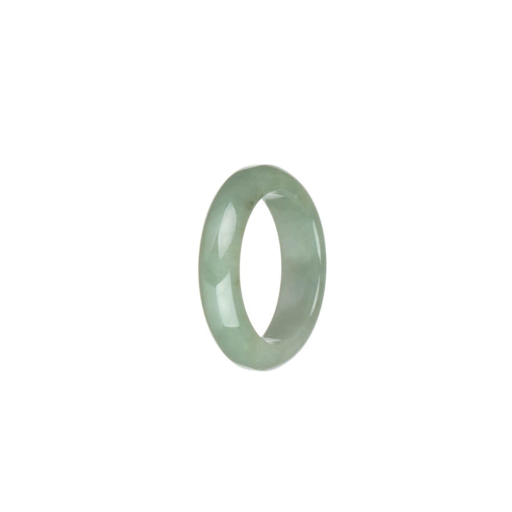 Real Light Green Burma Jade Ring- US 9.5