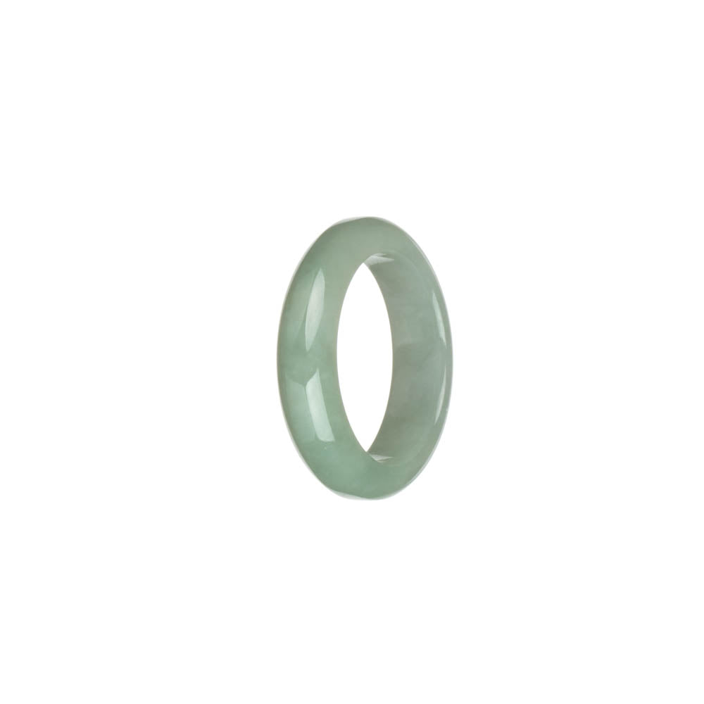 Real Light Green Burma Jade Ring- US 9.5