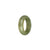 Authentic Green and Olive Green Jade Ring  - US 9.25