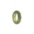 Authentic Green and Olive Green Jade Ring  - US 9.25