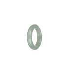 Real Light Grey Burma Jade Band - US 6