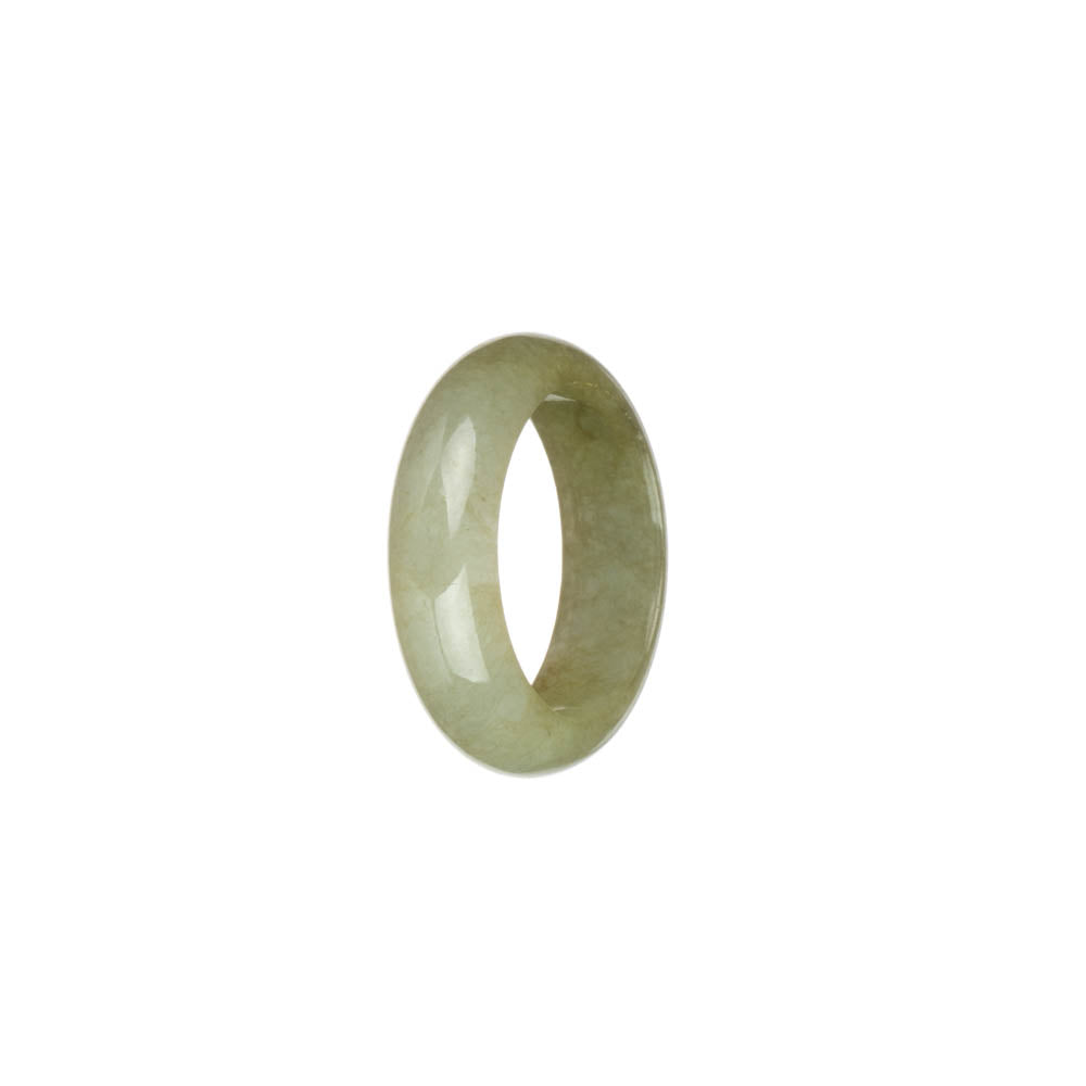 Genuine Olive Green Jadeite Jade Ring- US 9.75